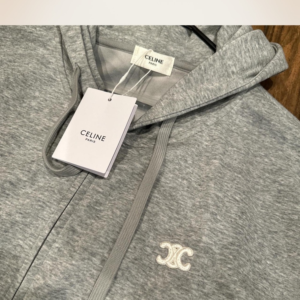 Celine Light Gray Sweatshirt